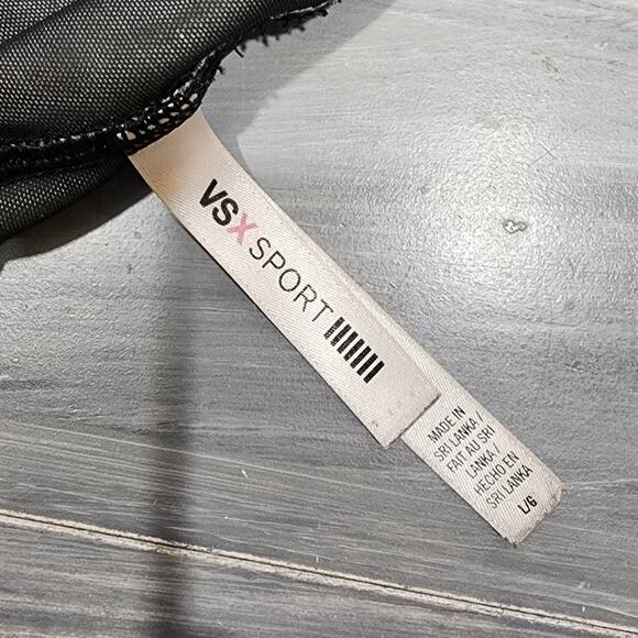 Victoria's Secret Sports Bra Victoria Sport T Back Large Black and Gray - Picture 4 of 8